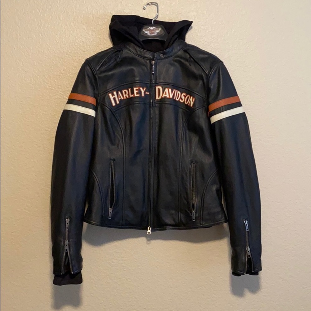 Harley Davidson 2in1 Genuine Leather Riding Jacket